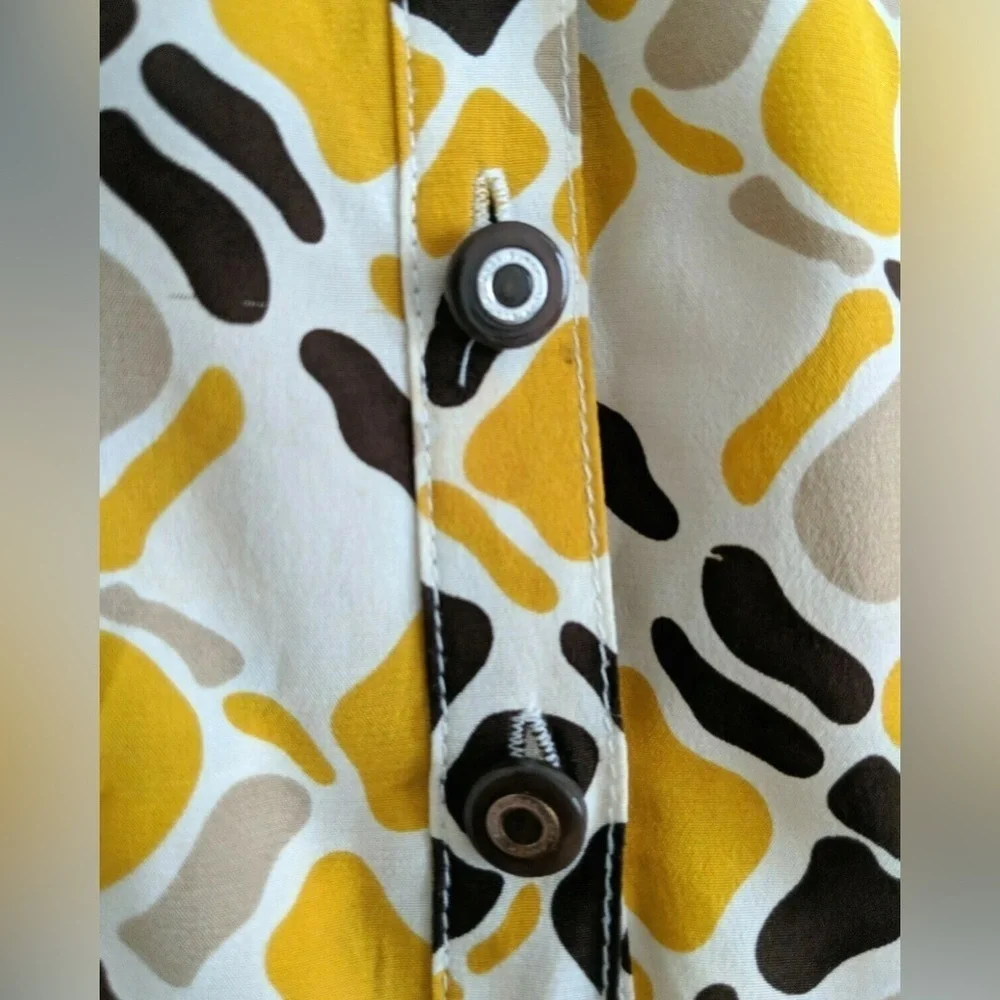 Tory Burch Women's Sleeveless Silk Top - Yellow and Black Sz 8, 016